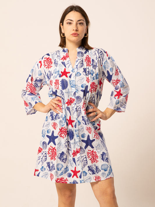 Caftan Dress - Agrigento - blue