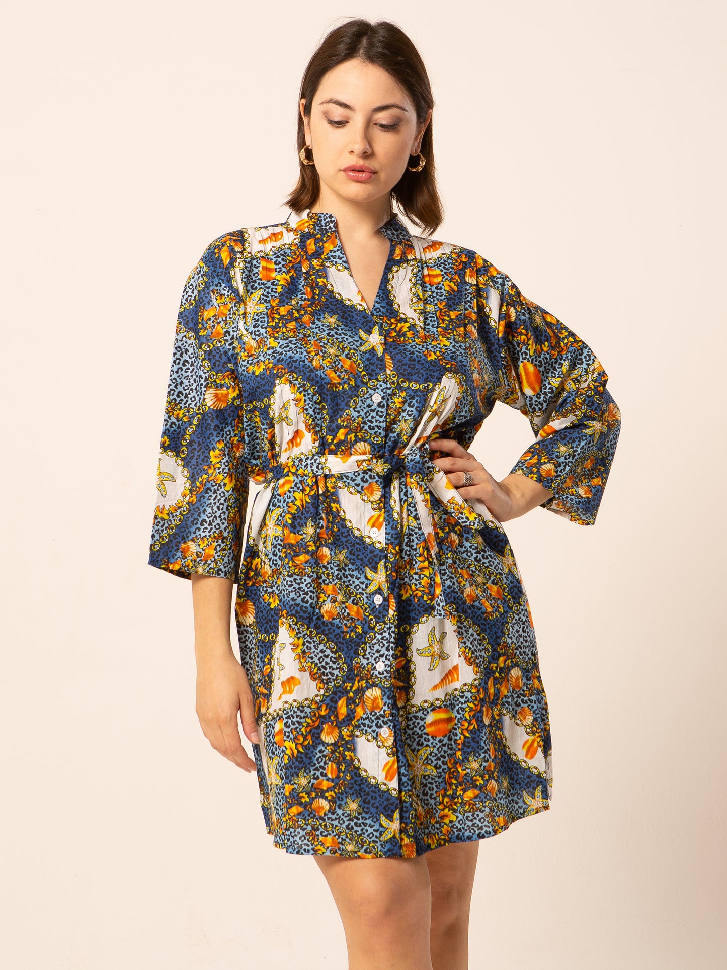 Caftan Dress - Agrigento - blue