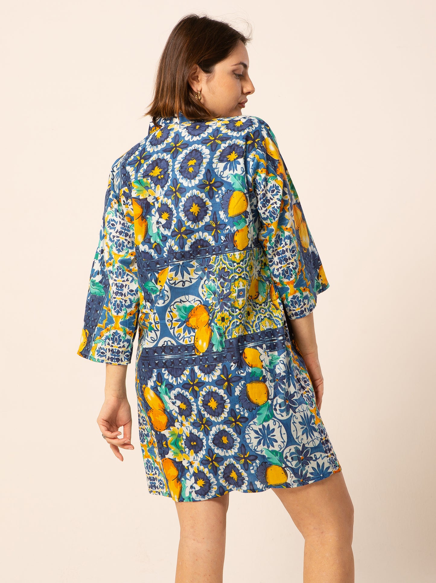 Caftan Dress - Agrigento - blue