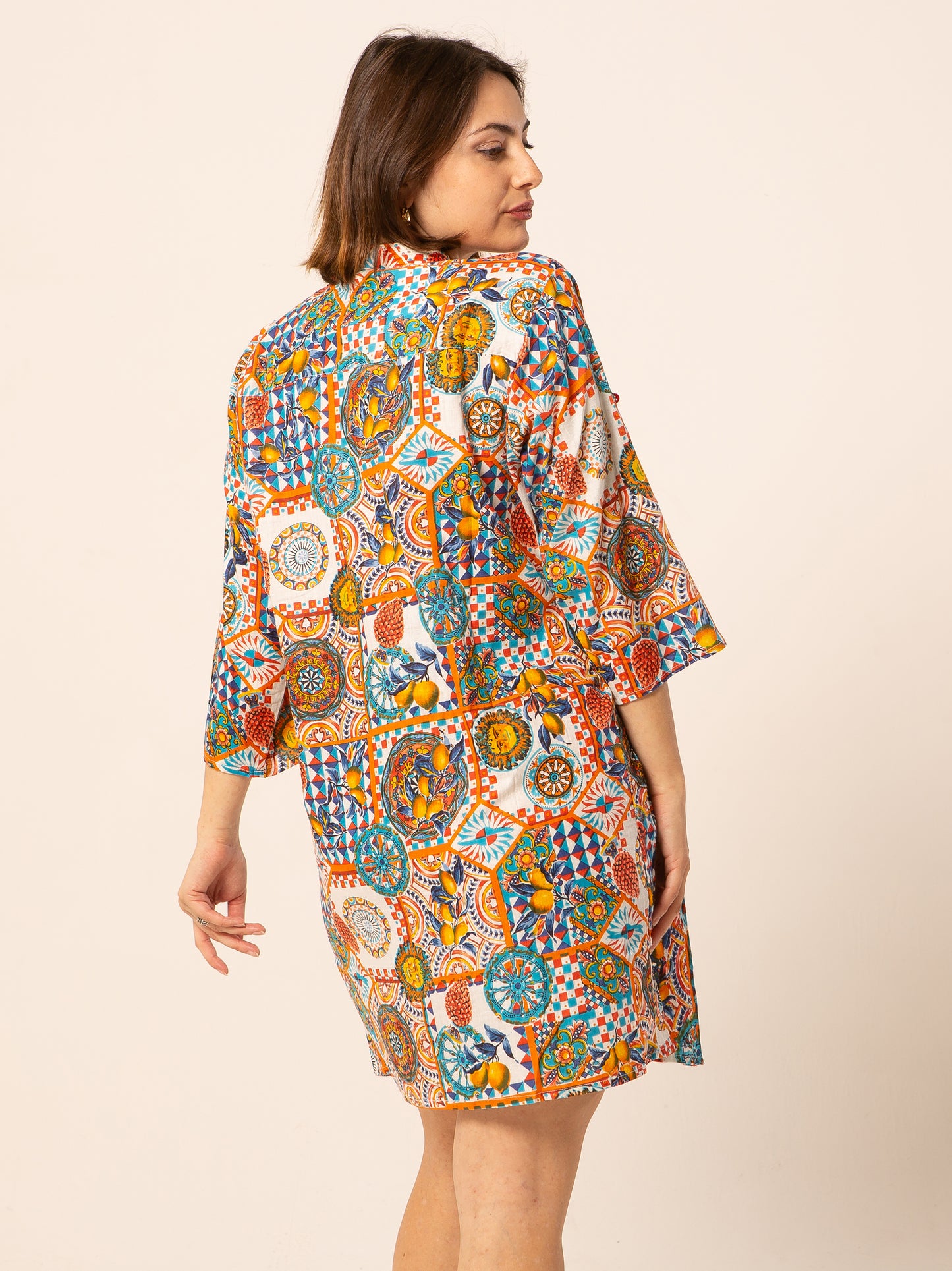 Caftan Dress - Agrigento - blue