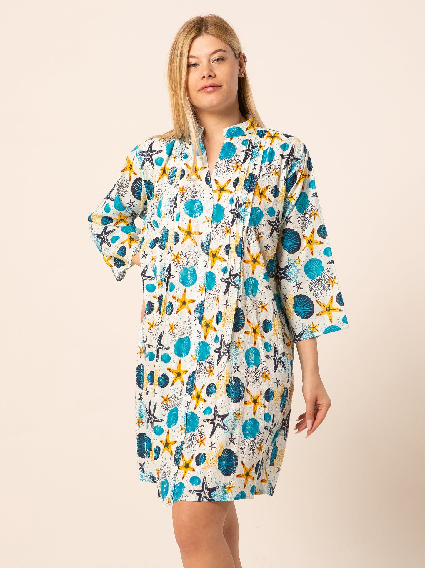 Caftan Dress - Agrigento - blue