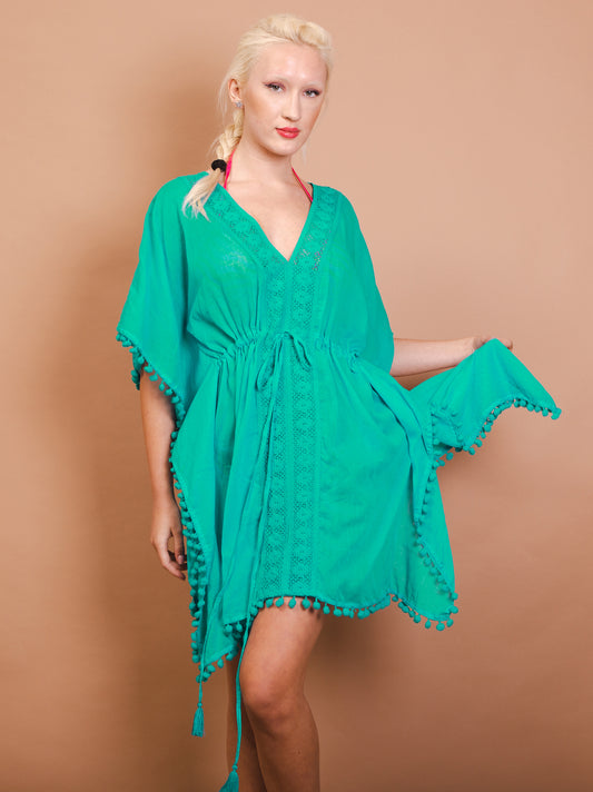 Caftan Dress - Capri - green