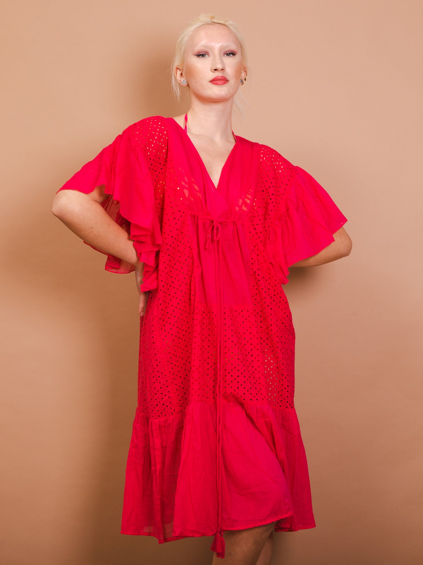 Short sleeve dress - Framura - fuchsia