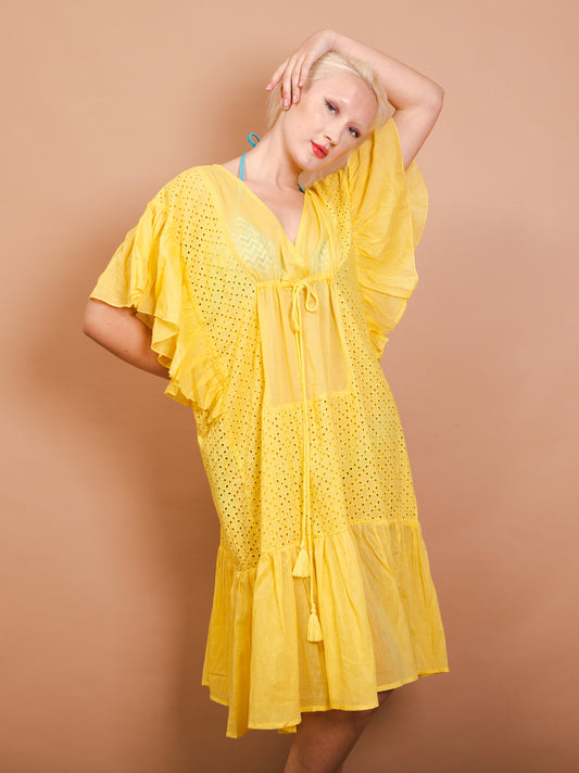 Short sleeve dress - Framura - yellow