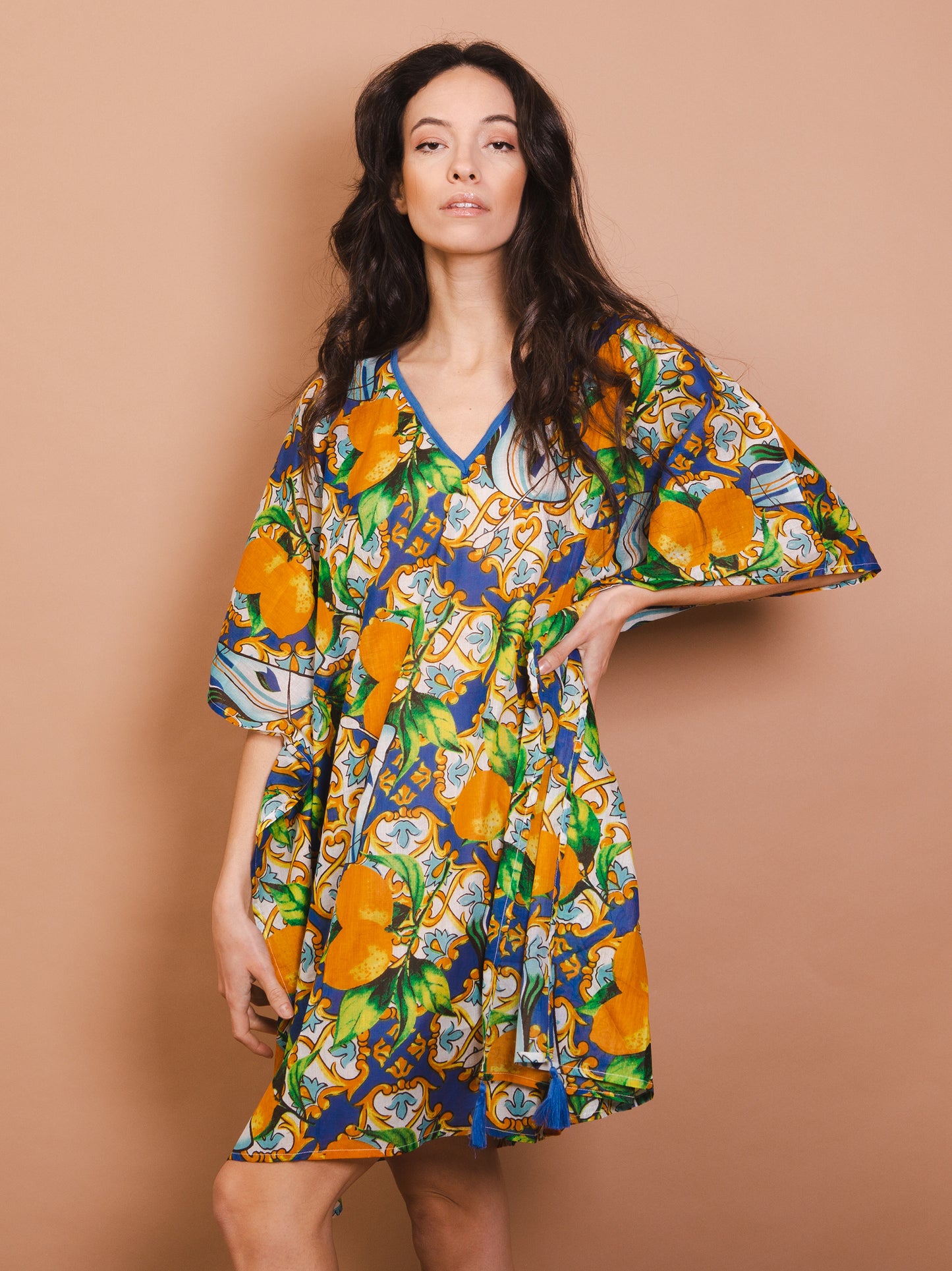 Caftan Dress - Vico - blue