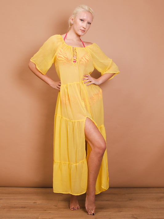 Long dress - Portofino - yellow