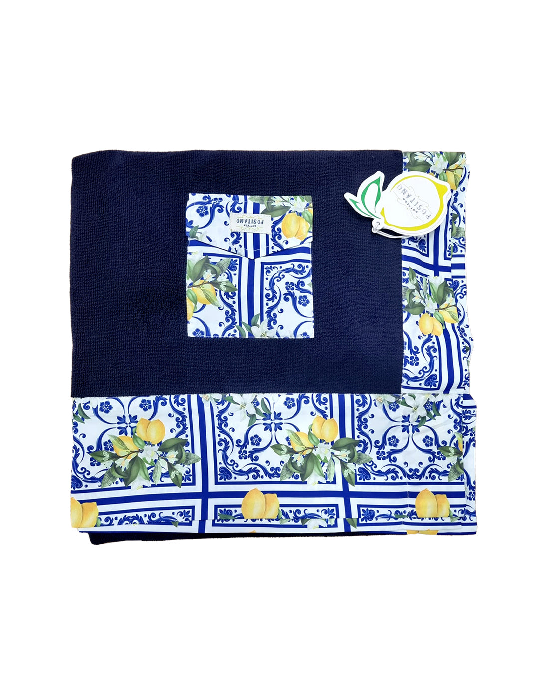 Limo - Navy silt patterned beach towel