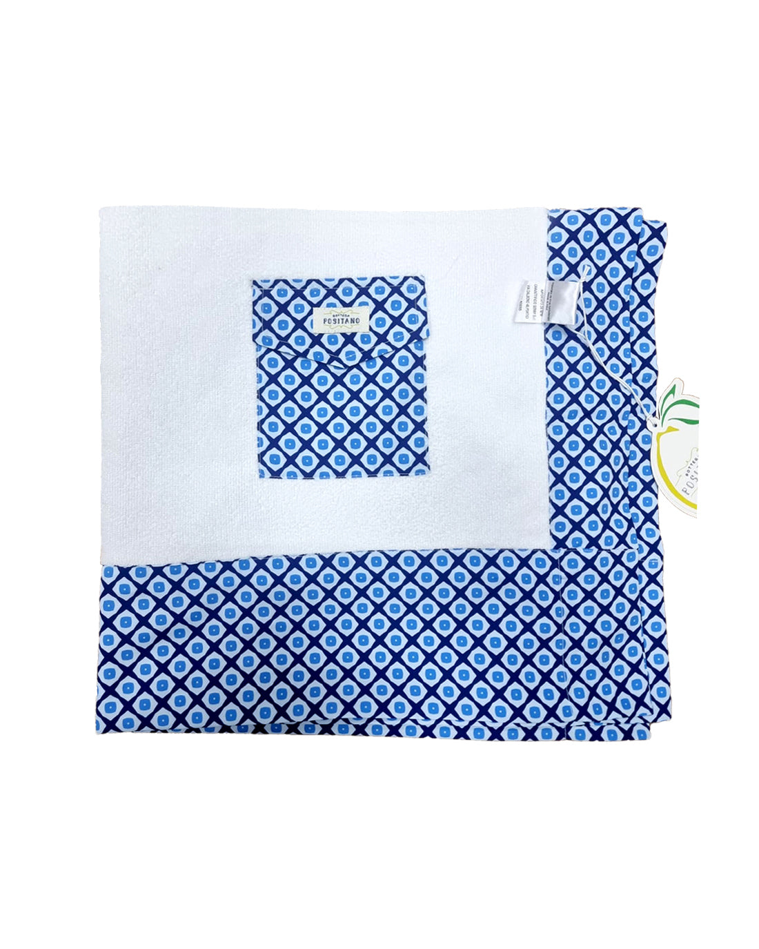 Micro - Light blue micro patterned beach towel